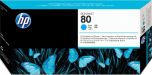 HP C4821A / HP 80 atrament originál, azúrová (cyan)