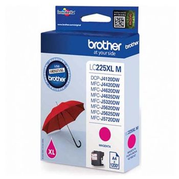 Brother LC225XLM atrament originál, purpurová (magenta)