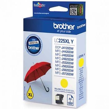 Brother LC225XLY atrament originál, žltá (yellow)